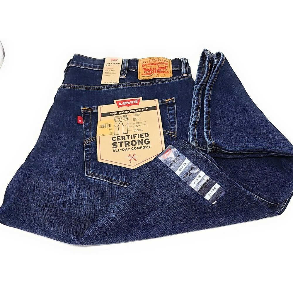 Levi's Men's Western Workwear Fit Cowboy Jeans 44x29 Big and Tall - Picture 2 of 4
